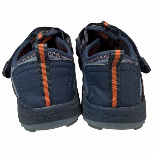 Merrell Water Sandals Hydro 2 Kids Sz 2 M Navy Closed Toe Hiking Outdoor Shoes - Picture 6 of 10